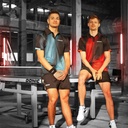 Sportswear - Donic Shirt Fire Black/Red