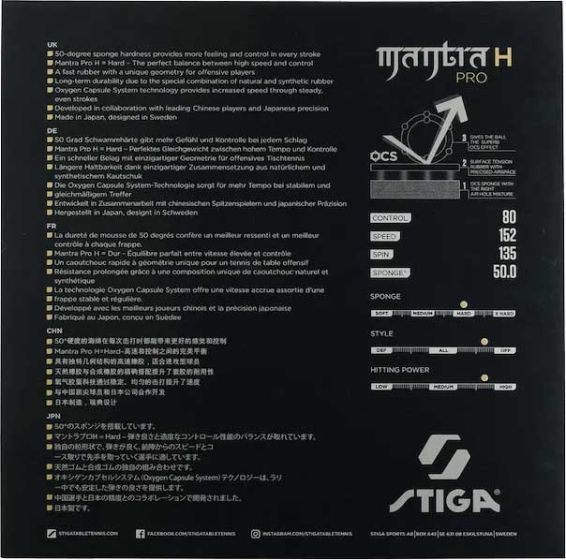 ​Stiga Mantra Pro H