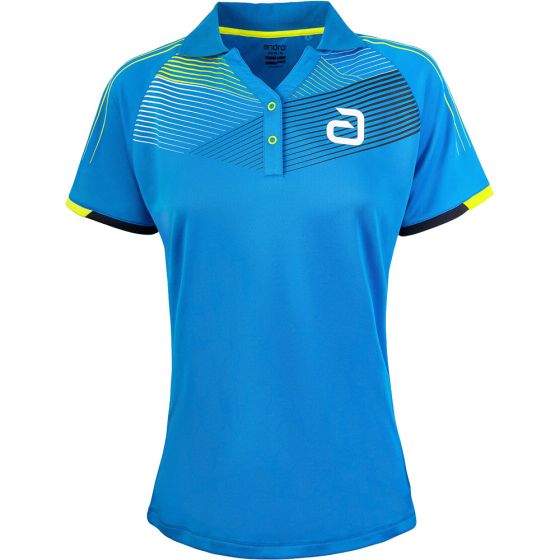 Sportswear - Andro Shirt Avos Women Blue/Yellow