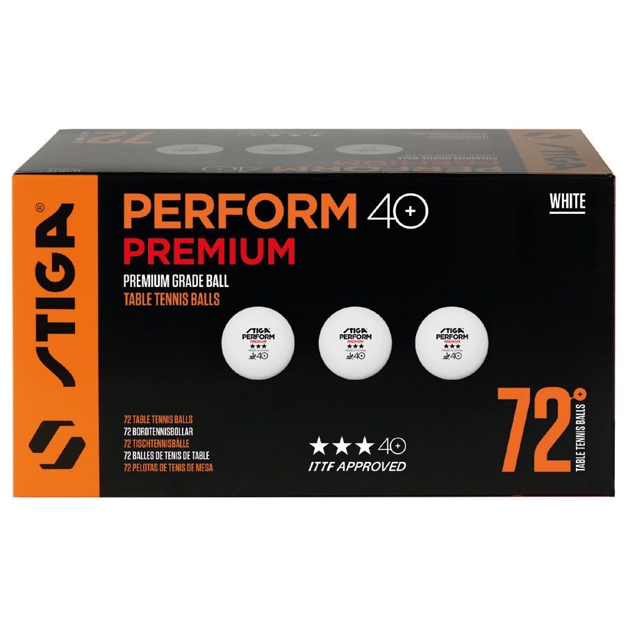 Table Tennis Ball - Stiga Perform Premium 40+ *** White
