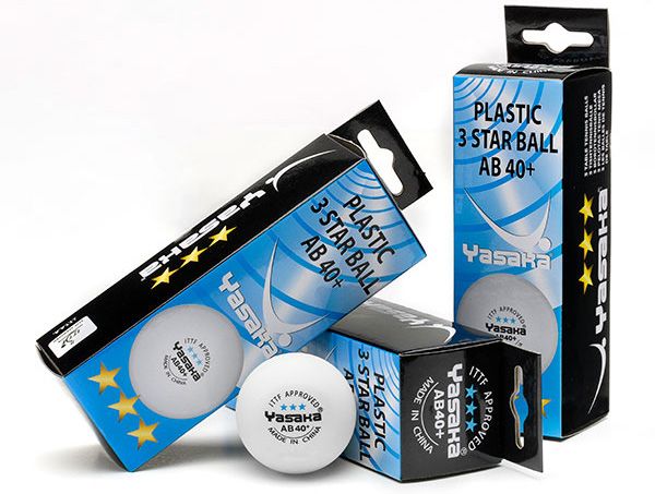 Table Tennis Ball - Yasaka balls ABS 40+ *** White 120 Balls