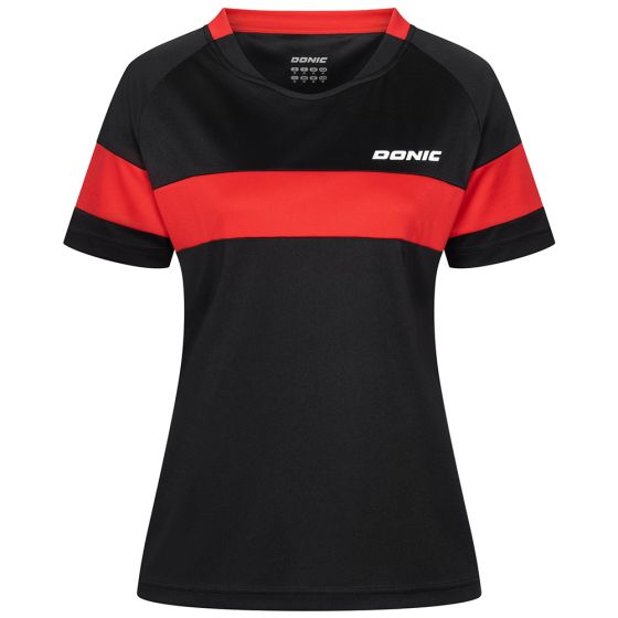 Sportswear - Donic Shirt Nitro Lady Black/Red