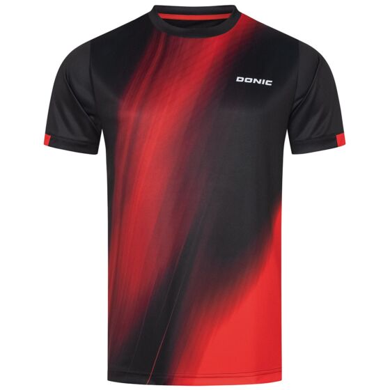 Sportswear - Donic T-Shirt Cream Black/Red