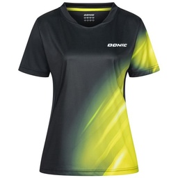 Sportswear - Donic Shirt Flame Lady Black/Yellow