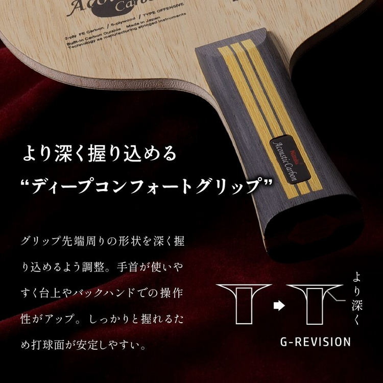Table Tennis Blade - Nittaku Acoustic Carbon Inner G-Revision