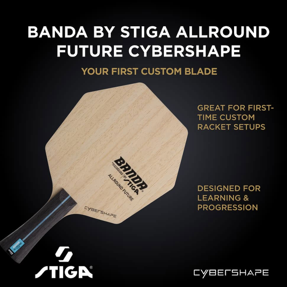 Table Tennis Rubber - Banda By Stiga Allround Future Cybershape