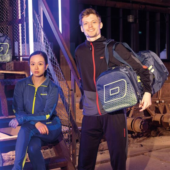 Sportswear - Donic Pants Trail Navy/Lime