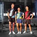 Sportswear - Donic T-Shirt Cream Navy/Lime