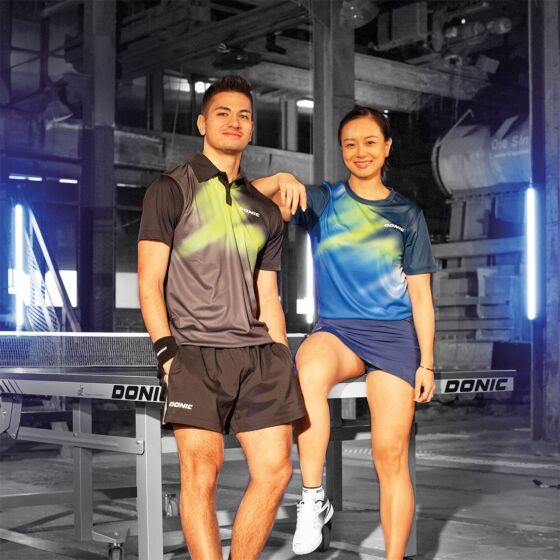 Sportswear - Donic Shirt Rhythm Black/Red