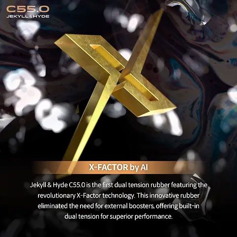 Table Tennis Rubber - Xiom Jekyll & Hyde C55
